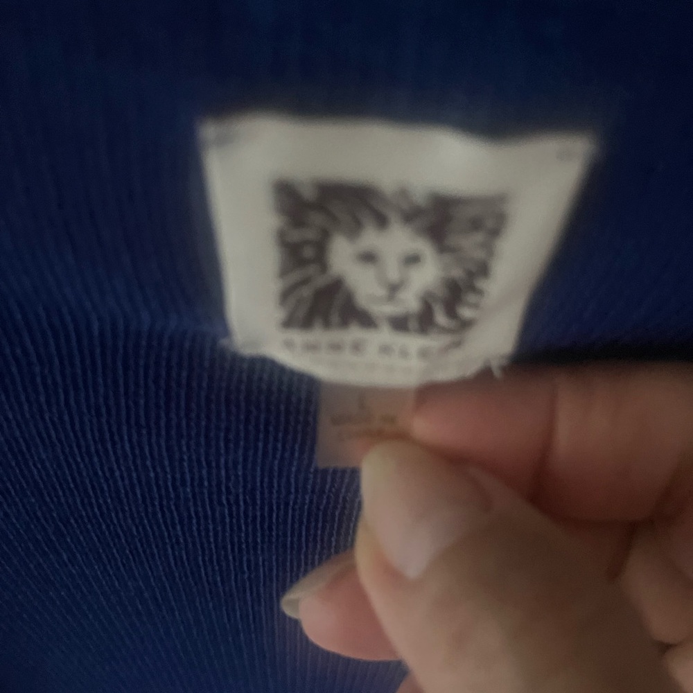 Anne Klein Blue Women's Sweater L - Picture 2 of 2